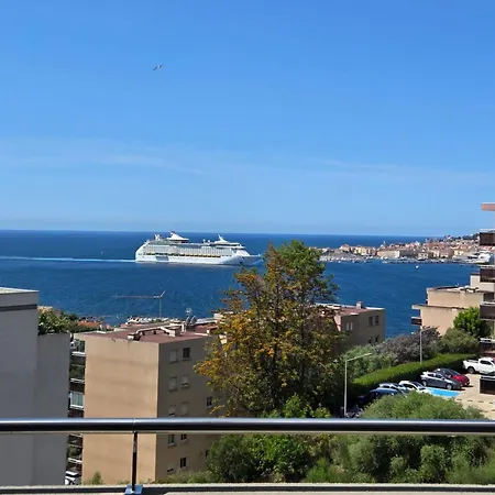 아파트 New T3 Climatise Haut De Gamme Vue Mer De 78M Terrasse 45M 아작시오